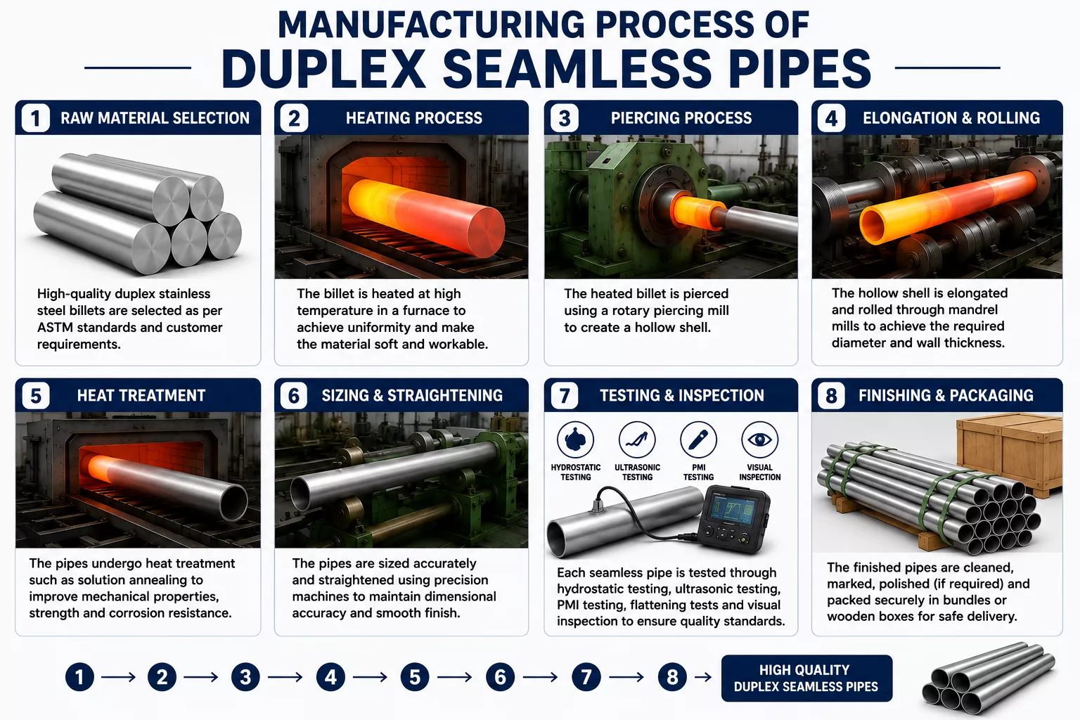 duplex-steel-seamless-pipe-manufacturing-process